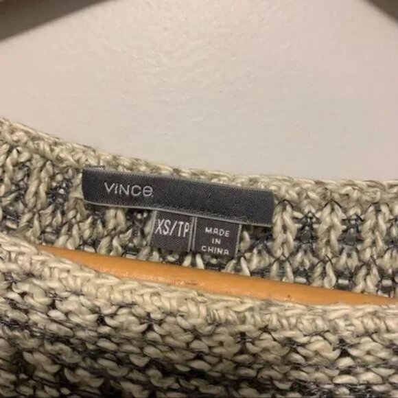 Vince grey drop shoulder lose knit sweater Size XS - Picture 6 of 13